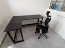 蔓斯菲尔 转角电脑桌电竞桌台式家用转角书桌书架组合办公桌写字台 单桌碳纤维色左款160x120 L型宽大桌面  实拍图