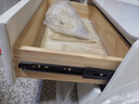 林优格威轻奢全实木50cm床头柜简约现代柜子床边柜卧室岩板小型床头收纳柜 米白色【双抽】48cm高 50cm宽*40cm厚 实拍图
