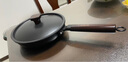 铁荷叶【免开锅】出口日本华味HWEI熟铁锅无涂层炒菜锅不粘锅铸铁锅煎炒 日本不粘煎锅(免开锅)配锅盖 24cm 实拍图