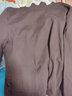 真维斯（JEANSWEST）打底衫女加绒长袖t恤女装半高领秋冬新款上衣服修身保暖内搭加厚 咖啡 纯色 L 实拍图