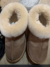 达芙妮雪地靴女毛毛鞋2023新款冬季加绒棉鞋厚底学生女生 栗色 36 标准码 实拍图
