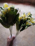 花艺赫家饰仿真花百合高枝装饰花假花绢花客厅摆设餐桌高档花艺干花花束摆件 40cm7头黄色绢布百合花【5支】 实拍图