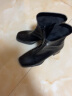 百思图女靴商场同款复古百搭方头粗跟时装靴女短靴MD222DD2 黑色 36 晒单实拍图