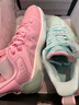 乔丹QIAODAN毒牙PRO SE专业实战篮球鞋男鞋巭pro科技回弹减震运动鞋男 樱花粉/水波色(鸳鸯配色) 40 实拍图