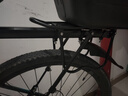 带挡泥板自行车后货架山地车快拆铝合金后尾架载人后座单车配件 挡泥板款黑色货架 实拍图