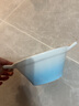 酷彩（Le Creuset）炻瓷盘创意沙拉水果菜盘家用法式料理碗 17cm法式料理碗粉蓝色 实拍图