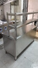 不锈钢拉门工作台操作台厨房储物柜商用打荷台面案板饭店切菜桌子 组装款长150宽60高80cm单通+立架 实拍图