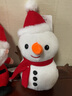 惠妮宝贝毛绒玩具圣诞老人雪人麋鹿公仔玩偶圣诞套装娃娃圣诞节平安夜礼物 雪人 20厘米 实拍图
