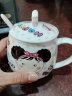 瓷秀源（cixiuyuan） 水杯陶瓷杯创意情侣杯子马克杯带盖带勺陶瓷骨瓷咖啡杯 胖杯大头女孩 实拍图