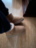 天美意靴子女商场同款厚底短靴休闲保暖女雪地靴CNA41DD3 棕色 37 实拍图