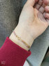 若华（RUOHUA）2-2.5mm18K黄金彩色碧玺手链女迷你彩宝手串送七夕礼物花韵 实拍图