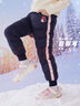 迪士尼女童羽绒裤儿童白鸭绒中大童休闲保暖外穿裤子 CK002藏蓝 150cm  实拍图