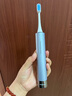 松下（Panasonic）【国家补贴】电动牙刷5档清洁模式去渍呵护牙龈长续航可视电量滑动解锁送男女朋友生日礼物实用 海水蓝DC31【杜邦刷毛刷头*4个】 实拍图