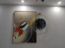 墨派 轻奢餐厅装饰画现代简约带钟表组合挂画饭厅背景墙壁画客厅挂画 步步高升 70*100cm晶瓷+直径60cm钟表 实拍图