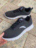 安踏（ANTA）男鞋2025冬季新款运动鞋轻便减震软底防滑防水跑步鞋 【防臭脚网面透气】黑/白-2 43 实拍图