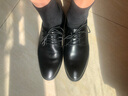 奥康皮鞋男秋冬新款头层舒适休闲牛皮系带圆头正装鞋男 黑色/四季款 40 实拍图