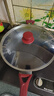 爱仕达不粘锅炒锅平底电磁炉炒菜锅无烟少油硬氧耐磨不沾炒菜锅 红色 升级无油烟款 32cm 实拍图