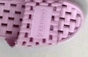 宜然拖浴室拖鞋漏水镂空款防滑软底厚底漏水澡堂洗澡居家用凉拖鞋 粉红色 38-39 实拍图