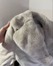 朗姿【尖货补单】霍尔多巴吉白鹅绒獭兔毛领冬季新款羽绒服女设计感 中灰色2 S 晒单实拍图
