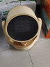 HYUNDAI取暖器/电暖器/电暖气/取暖电器/暖风机办公室桌面电暖风烤火炉暖脚器电热扇热风机 机械小鹅黄【可摇头】 实拍图