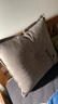 浪莎（langsha）靠枕床头靠垫家用卧室软包大靠背双人腰靠沙发腰枕靠背垫床上用品 贝拉-海盐咖【可拆洗】 60cm*60cm 含枕芯 【单只装】 实拍图