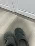惠夫人棉拖鞋冬季半包跟室内居家居情侣防滑毛毛冬天拖鞋男士 秋风拖 栗紫 38-39码(适合37-38码穿) 实拍图