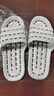 始丰 凉拖鞋居家漏水镂空速干浴室拖鞋女夏天防滑男家用情侣女士拖鞋 浅灰 40-41 实拍图