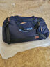 新潮代旅行包男大容量手提帆布单肩斜挎包商务出差户外行李包运动健身包 3056蓝黑【干湿分离+独立鞋仓】 实拍图