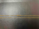 潮宏基彩金18K金项链女士饰品 O字链 XXK30000029 黄K约45cm  实拍图