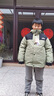 雅鹿儿童羽绒服男女童三合一学生一衣三穿青少年冬季中大童外套 军绿色 高蓬松90绒子鸭绒 160 充绒量84克 实拍图
