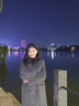 GARNUO灰色毛呢外套女羽绒内胆秋冬季新款小个子高级感正肩西装呢子大衣 灰色【常规内里】 S 【80-100】 实拍图