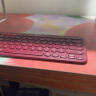 罗技（Logitech）K380 无线键盘 蓝牙办公键盘 女友 便携超薄键盘 笔记本键盘 红色 实拍图