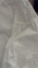 熙世界白色天丝衬衫女2024春季新款独特别致绣花七分袖衬衣上衣 精致白 XL 晒单实拍图