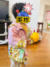 【小黄鸭连帽风衣】2025新款男女宝宝夹克休闲时尚外套潮 粉色亮灯外套 90 实拍图
