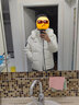 雅鹿羽绒服男士短款韩版潮流工装青年时尚休闲加厚外套 白色 180  实拍图