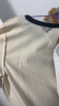 Teenie Weenie小熊2024年春装新款红色圆领短袖棉T恤ins风短款上衣 象牙白 170/L 晒单实拍图