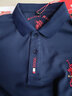 皮尔卡丹（pierre cardin）男装长袖t恤男士2024翻领宽松中年男装POLO 衫上衣服 A88藏青【高品质款】 XL 【建议130-155斤】 实拍图