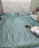 雅鹿凉席冰丝席三件套夏季可水洗空调席夏凉席双人家用夏凉垫子软席子 水绿小熊包边款【凉爽】 150*200cm三件套【凉席+枕套*2】 实拍图