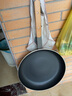 铿锵平底锅加厚煎锅商用复底不粘锅酒店餐厅大号煎蛋牛排锅燃气适用 【加长木柄煎锅】 36cm 实拍图