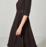 皮尔卡丹女装秋冬新款裙子法式黑色V领长袖优雅长袖连衣裙 21年新品C13DL12B0 黑色 40A(170/92A) 晒单实拍图