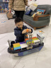 欣格儿童玩具巨型豪华大货轮游轮船集装箱套装工程小汽车大卡车配6车 实拍图