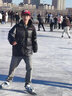 威廉爵驰仿皮棉服男外套男冬季加厚衣服男棉衣男装羽面包绒服宽松棉袄男士 黑色 L （100-120斤） 实拍图