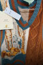 两三事 梵高艺术 圣雷米春春款v领毛衣女背心复古慵懒风设计感上衣 棕色 M 实拍图