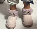 牧童小考拉宝宝雪地靴男孩冬季新款女童鞋加厚保暖幼儿可爱加绒大棉鞋 丁香紫 26 鞋内长16.3cm/适合脚长15.5cm 实拍图