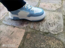 JOMC厚底面包鞋女鞋子2023秋季新款小白鞋小众百搭板鞋女低帮休闲鞋 蓝色 38 晒单实拍图