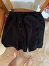 真维斯（JEANSWEST）短裤女装夏季新款五分裤运动休闲裤子女宽松显瘦纯棉热裤百搭外穿 黑色 纯色 L 实拍图