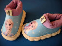 迪士尼（Disney）儿童棉拖鞋宝宝秋冬季包跟保暖拖鞋居家防滑棉鞋 浅蓝艾莎30\31 实拍图