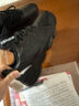 回力官方 男鞋秋冬季软底运动鞋男黑色厚网跑步鞋子男百搭透气休闲鞋 全黑/0642【皮面防水】 41 实拍图