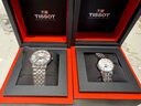 天梭（TISSOT）【官方授权店】手表 新款卡森臻我系列1853时尚商务石英情侣对表 月相白盘钢带 实拍图