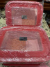 乐扣乐扣（LOCK&LOCK）分隔款玻璃保鲜饭盒微波炉加热冰箱冷冻两件套580ml+640ml红色 实拍图